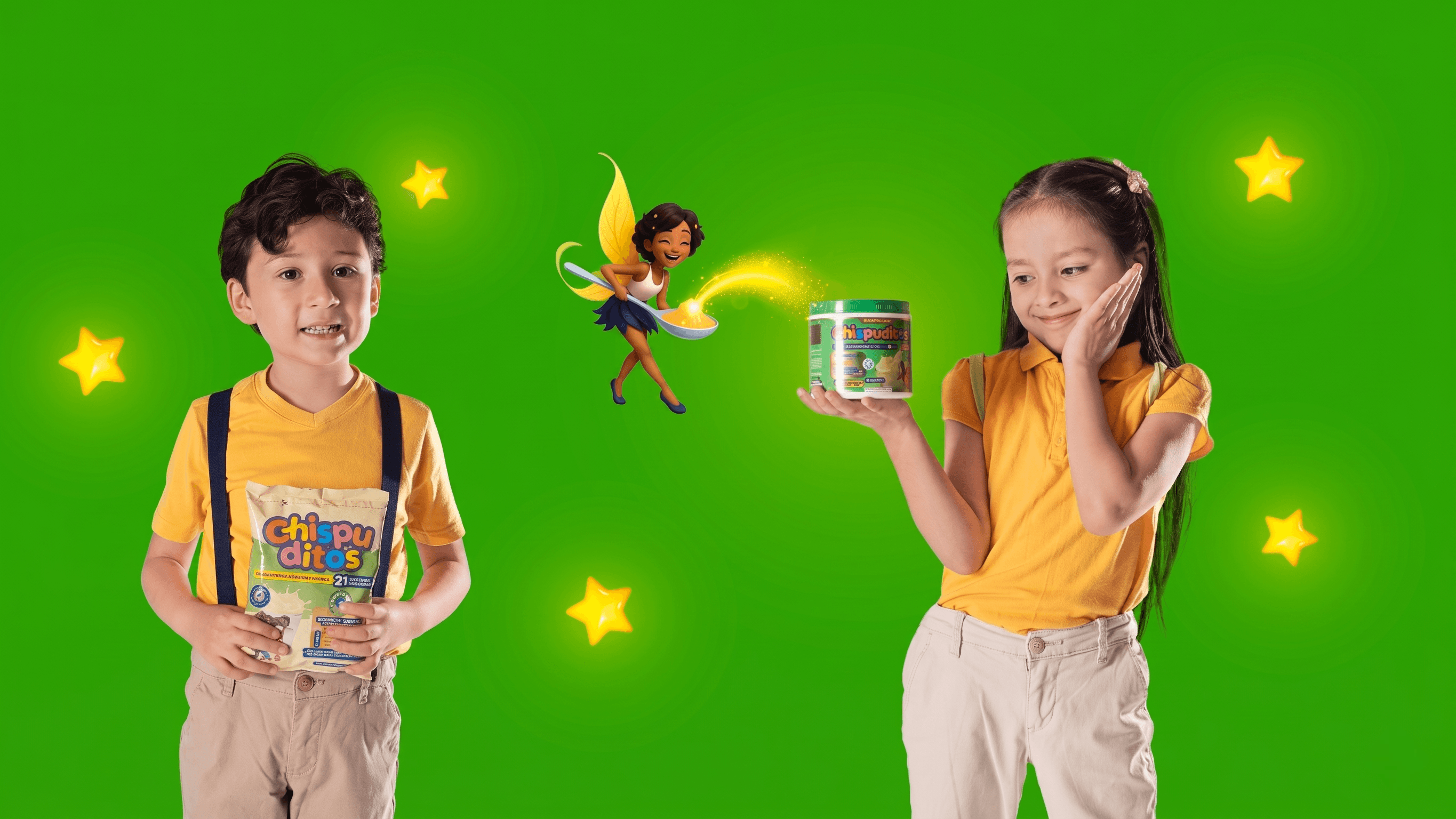 Niños con Chispuditos y La Cuchar-Hada